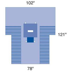 Medline Transverse Laparotomy Drape, 50/CS (SPT-3140SCS)