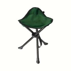 TEMU 1pc Large Portable Folding Camping Stool, Durable , Lightweight Compact Foldable Chair For Outdoor Fishing, Beach, And Hiking, Adult Size, Black, Camping Accessories