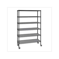 Seville Classics Heavy Duty 6-Tier Industrial Shelving (Graphite)