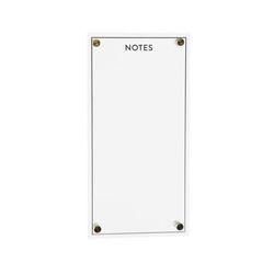 Acrylic Dry Erase Notes Board 13"H by Melrose in White