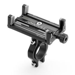 TEMU Aluminum Alloy Motorcycle Phone Holder For Bicycle, Handlebar Mounted Mobile Phone Holder, 360° Rotatable Universal Bike Phone Mount