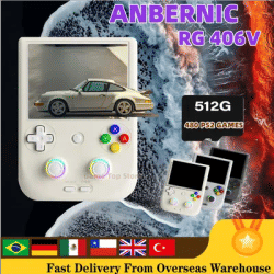 ANBERNIC RG406V Retro Video Games 4" IPS Multi-touch Screen Android 13 Handheld Game Console RGB Lighting RG 406V PSP PS2