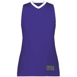 Augusta Sportswear 6888 Athletic Women's Match-Up Basketball Jersey T-Shirt in Purple/White size Large | Polyester