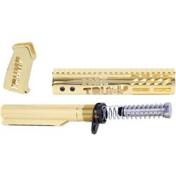 Guntec USA Trump Series Premium Limited Edition AR-15 Pistol Furniture Set w/Miltube 24K Gold Plated TRUMP-PIS-SET-MIL-LE