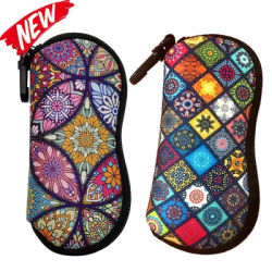 Mn-Étui souple en néoprène pour lunettes de soleil pour femmes, sac à lunettes avec clip de ceinture