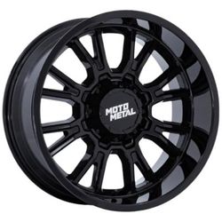 Moto Metal Wheel Aluminum Gloss Black, Lifetime Structural Limited Warranty With 1 Year On Finish MO810BX20108618N