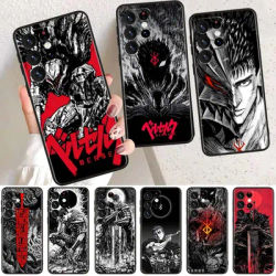 Berserk Guts Comic Phone Case For Samsung Galaxy S25 S24 S23 S22 S21 S20 S10E Ultra Plus Lite FE Black Cover Silicone Soft Funda