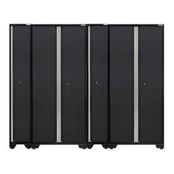 NewAge Garage Cabinets PRO Series Grey 2 x Multi-Use Lockers and 2 x Sports Lockers Set