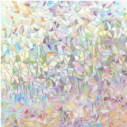 TEMU 1 Roll Decorative Glass Window Film, Static Clings Glass Film, Window Privacy Film, Static Window Sticker For Home Decor