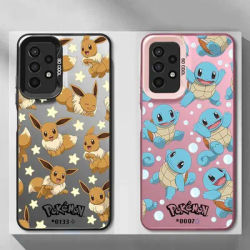 Cartoon Cute Eevee Case for Samsung Galaxy A55 5G A54 A53 A52 A51 A35 A34 A33 A32 A25 A24 A23 A16 A15 A14 Funda Back Phone Cover