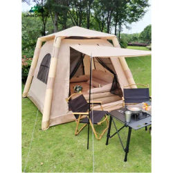 Lohascamping Camping Large Air Tent for 4-5 people Air shelter Dome tent Family Hiking inflatable One-touch tent Air mat bed