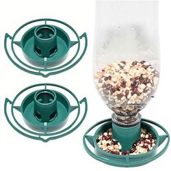 TEMU & Brown 2 Pack Bottle Top Hanging Wild Bird Seed Feeder Kit - Recycle Refillable Drink Bottles Into Wild Bird Feeders, Recycling And Attracting Feathered To .
