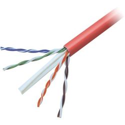 Belkin Fastcat 6 Patch Cable, 1000 Ft - Red - 24Awg, Rj45 350Mhz - Bulk Cable - 1000 Ft - Red