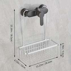 TEMU A Bathroom Shelf, A Shower Head Holder, Suitable For Hanging Shower Gel And Shampoo In The Shower Room Toilet.