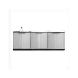 NewAge Outdoor Kitchens Stainless Steel 3-Piece Outdoor Kitchen Set (No Countertop)