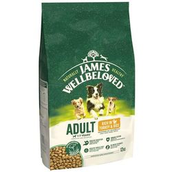 12kg Turkey & Rice Adult James Wellbeloved Dry Dog Food