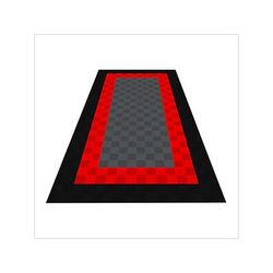 Swisstrax Ribtrax Pro One Car Garage Floor Tile Mat (Jet Black / Racing Red / Slate Grey)