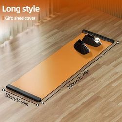 TEMU Extended 2-meter Long Home Ski Mat, Equipment For Indoor Ski Training Of Speed , Suitable For Balance Training, Fitness, And Leg Training