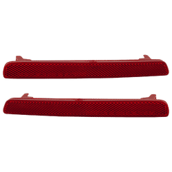 Replacement Bumper Reflector, Rear, Driver & Passenger Side, 1-year unlimited-mileage warranty SET-RH73490033UQ