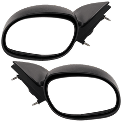 JC Whitney Mirror Textured Black, Driver & Passenger Side, 1-year limited warranty SET-JDG37ER