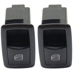 JC Whitney Window Switch Black, Rear, Driver & Passenger Side, 1-year unlimited-mileage warranty SET-JRM50520001-2