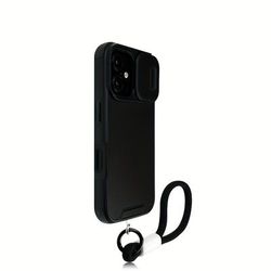 TEMU Sliding Cover That With A Strap - Full Lens Protection - Durable And Scratch-resistant - In 4 For Phone Cases Compatible With Iphone 16, 15, 14, 13, 12, And 11 Pro .