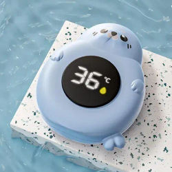 Thermomètre de bain pour bébé, moniteur de température de baignoire, résistant à l'eau chaude et froide, moniteur d'avertissement de température, capteur amélioré, affichage LED