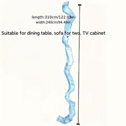 TEMU 1pc 122in X 94in Transparent Elastic Dust Cover For Sofa & Table, Durable Plastic Outdoor Furniture Protector, Use For Patio & Courtyard, Sofa Dust Cover | Protective Dust Cover | Cover