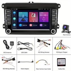 TEMU Podofo For Android 15.0 Gps Car Stereo Radio 7'' Tf Touch Screen Car Mp5 Player -t Gps Fm Radio Receiver For Vw