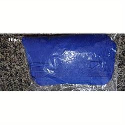 TEMU 10pcs Of Ultra Soft Microfiber Towels - Super Absorbent, Suitable For Car Cleaning, Detail Maintenance, And Home Cleaning (blue), Used For Car Washing, Drying, And Care