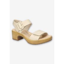 Women's Marva Slip-Resistant Sandal by Easy Street in Stone (Size 9 XW)