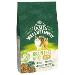2x10kg Grain Free Turkey Adult James Wellbeloved Dry Cat Food