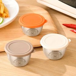 TEMU 3pcs Stainless Steel Condiment Cups With - Salads, Sauces & - Ideal For Lunch Boxes, Travel & Holiday Themes - Great For Kitchen & Restaurant Use