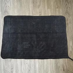 TEMU Premium Microfiber Car Towel - Double-twist Pile Design, Streak-free & Quick-dry, Lightweight For Cars, Trucks, Boats, Vehicles & Marine Use
