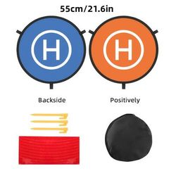 TEMU Rf06 Drone Quadcopters Accessories Universal 55cm 75cm Foldable Rc Dron Mat Quadcopter Parking Apron Apron Pad