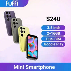 S24U Mini Smartphone 3.5 inch 16GB ROM 2GB RAM 2250mAh Mobile phones Android Dual SIM 2+5MP Google Play Store Cell phone