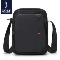 GOLF Crossbody Bag Men Oxford Shoulder Bags Small Man Mobile Phone Sling Mini Cross Bag Boston Waterproof Mens Side Bags Black