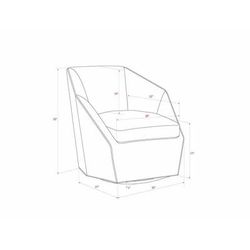Rakitnoye 32"H x 32"W x 31"D Modern Black Accent Chair - Boutique Rugs