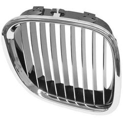 Genuine BMW Grille Assembly Steel Chrome Insert, Passenger Side, 24-month limited warranty 51-13-8-412-950