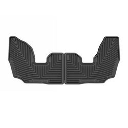 Weathertech Floor Mats Made of Rubberized Thermoplastic Elastomer Black Molded Liner, Third Row, Lifetime limited warranty W666