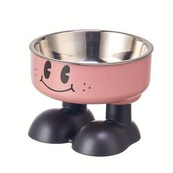 TEMU Cartoon High-footed Cat Bowl With A , Designed To Prevent And Protect Against Cervical Spine Issues For Pets, Suitable For Dogs And Cats.