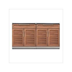 NewAge Outdoor Kitchens Grove 2-Piece Outdoor Kitchen Set (No Countertop)