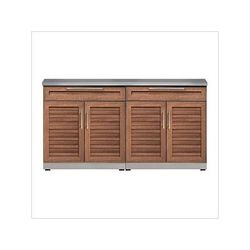 NewAge Outdoor Kitchens Grove 3-Piece Outdoor Kitchen Set with Countertops and Covers