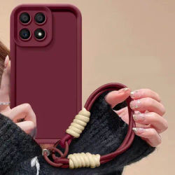 For Honor X6b Case Honor X6b Plus JDY-LX1, JDY-LX2 Phone Case Weaving lanyard Cover Skin Feel Protection Shockproof case