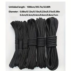 TEMU Multifunctional Nylon Rope - 393.7 Inches, Outdoor Portable Nylon Rope, Suitable For Clothesline, Outdoor Camping, Item Safety Binding, Tent Construction And Animal Traction