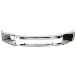 JC Whitney Bumper Steel Chrome, Front, 1-year unlimited-mileage warranty RF01010079