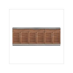 NewAge Outdoor Kitchens Grove 4-Piece Outdoor Kitchen Set with Countertops and Covers