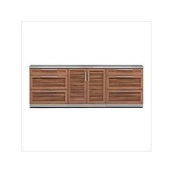 NewAge Outdoor Kitchens Grove 4-Piece Outdoor Kitchen Set with Countertops and Covers