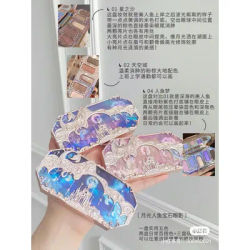 Flower Knows Moonlight Mermaid 8 Color Eyeshadow Palette Matte Shimmer Glitter Eye Makeup Cosmetics Women Beauty Eye Shadow