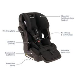 Nuna LUMN Harness to Booster Car Seat - Caviar